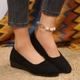 thumbnail image 5 of Eltusu Women Flat Shoes, Party Slip on Comfort Pointy Toe Office Shoes Black Size 5.5, 5 of 7