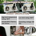 thumbnail image 3 of 2 Interruptores de Termostato 232306 Compatibles con Piezas de Calentador de Agua -RV de 120 V, Termostato para Calentador de Agua de RV., 3 of 5