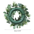 thumbnail image 3 of Guirnalda verde artificial para colgar en la pared, decoración de puerta de primavera para interiores y exteriores, 3 of 8
