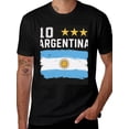 thumbnail image 2 of T-shirt Argentina Flag  Soft Cotton Adult Heat-Transfer Graphic T-Shirt - 180g Breathable Fabric, Unisex Summer Casual Wear with Durable Heat-Printed Design, 2 of 10