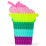 Big Size Push Bubbles Pop Fidget It Toy, Giant Milkshake Popper Sensory Toys, Rainbow Popping for Kids Adults, Anxiety and Stress Relief for Autism