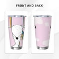 thumbnail image 3 of KLL Aerial Yoga for Unicorn Print 40oz Stainless Steel Insulated Car Cup with Spillproof Lid - Keep Your Drink Hot or Cold on the Go-Straw Three-piece Set, 3 of 8