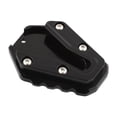 thumbnail image 2 of Zorion Motorcycle Kickstand Plate, Motorcycle Stand Pad, Enlarged Bottom Foot Extension Black, 2 of 9