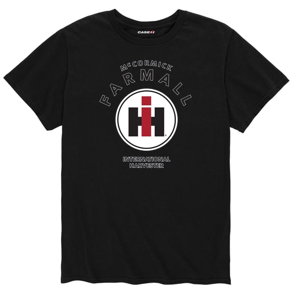 Case IH - Mccormick Farmall Circle IH Logo Adult - Men's Short Sleeve Graphic T-Shirt