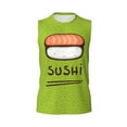 thumbnail image 6 of Picia Fresh Sushi mens Cotton Tank Undershirts , Moisture-wicking Ribbed Tanks, Lightweight Cotton Tank Undershirts-Small, 6 of 8