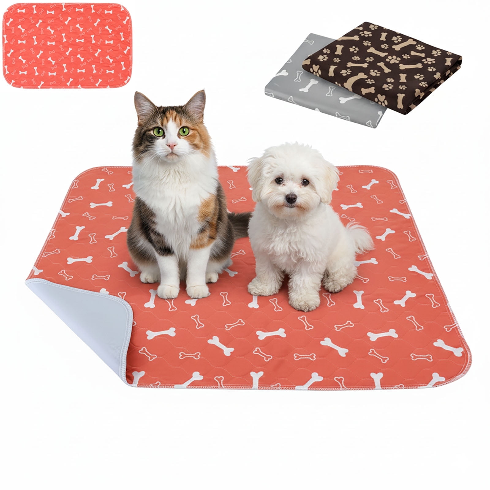 Pee Pad with Pheromones Reusable Washable Dog Training Pads Waterproof Non Slip Mat for Home