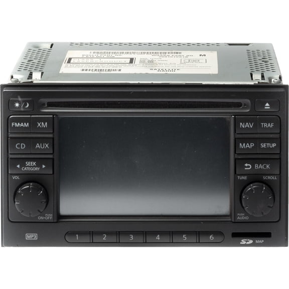 Restored 2013-2015 Nissan Rogue AMFM Sat Radio Single CD Player Navi Bluetooth 259151VX1B (Refurbished)