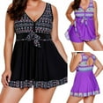 thumbnail image 3 of Summer Women Swimsuit Two-piece Contrast Color Lace Split Flat-raw Swimming Trunks, 3 of 6