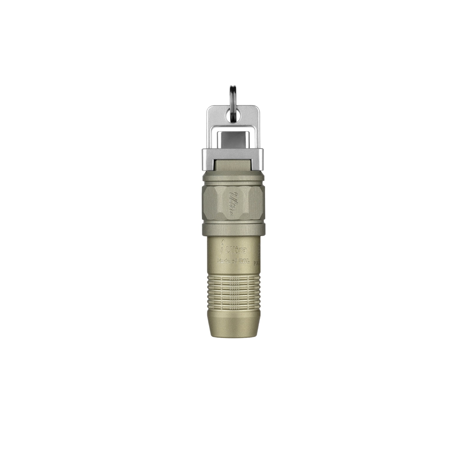 Olight iUltra Olive Green OAL Keychain Flashlight, 80 Lumens, USB-C Charging