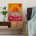 thumbnail image 5 of Orange White Groovy Retro This Must Be The Place Canvas Psychedelic Living Wall Art, 5 of 8
