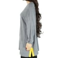 thumbnail image 2 of Charter Club Womens Fresh Pullover Sweater, Grey, Plus Size, 1X, 2 of 3