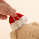 thumbnail image 2 of Bonita bufanda para el día de San Valentín, osito de peluche marrón, regalo de ropa DIY, árbol de Navidad floral, accesorios de mano, colgante, 2 of 6