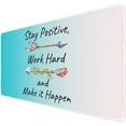 thumbnail image 1 of Desk Pad, Mouse Pad,Office Desk Mat with Stitched Edges Non-Slip Waterproof, Easy Clean Desk Table Protector, Laptop Desk Writing Mat 35.4" x 15.7", Inspirational Quotes, 1 of 5