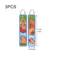 thumbnail image 3 of Jiibva 3pcs Capybara Key Tag Cartoon Key Ring Capybara Key Tag Chain Fob Ring Animal Keychain Pendant for Motorcycles, Cars, Bag, 3 of 7