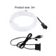 thumbnail image 3 of Luz Fría Interfaz USB de luz fría de 10 pies 5V para la modificación del interior del automóvil blanco Ehuebsd Accesorios para autos y motos, 3 of 3