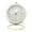 White, variant on Small Desk Clocks For Shelf Bedroom Office, Table Alarm Clocks, Gold Vintage Metal Living Room Decor Clock