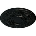 thumbnail image 3 of 28 1/8"OD x 1 3/4"P Oslo Ceiling Medallion (Fits Canopies up to 10 1/2"), Hand-Painted Jet Black, 3 of 6
