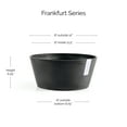 thumbnail image 2 of Ecopots Frankfurt Durable Modern Round Indoor/Outdoor Recycled Based Composite Flower Pot Planter, Dark Grey, 12", 2 of 4