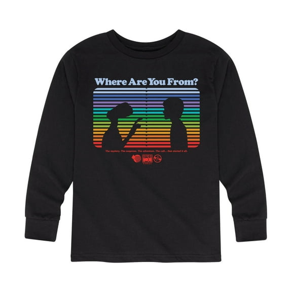 E.T. The Extra Terrestrial - Where Are You From - Toddler & Youth Long Sleeve Graphic T-Shirt