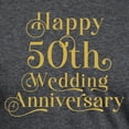 thumbnail image 3 of CafePress - 50Th Wedding Anniversary Gold Retro Typography T Shirt - Mens Tri-blend T-Shirt, 3 of 4