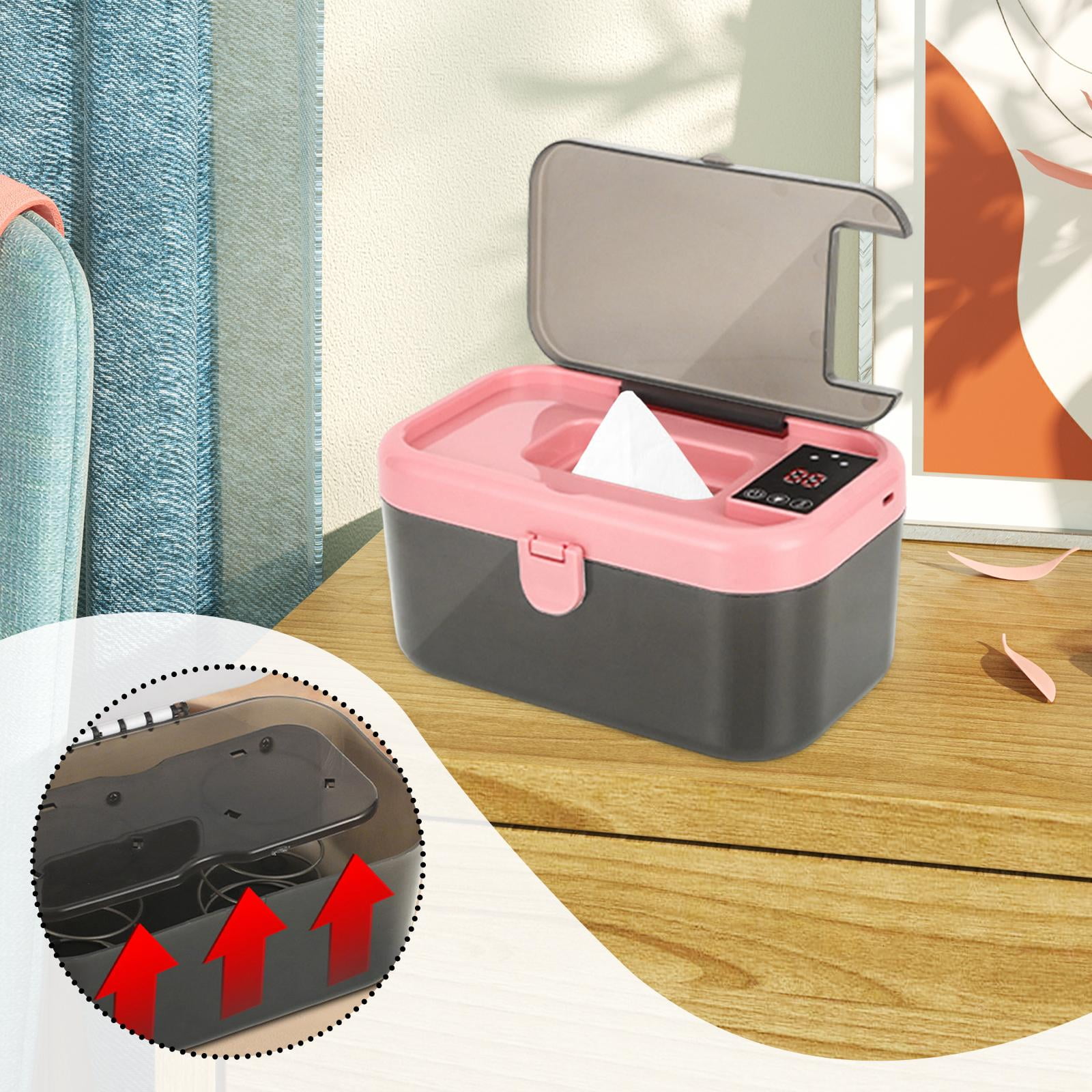 Wipes Heater Wet Wipe Machine Wipe Warmer Portable USB Powered Design for Travel and Car Use with Infants