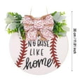 thumbnail image 2 of Baseball Themed Welcome Door Hanging Sign for Front Entryway and Sports Fan Present, 2 of 6