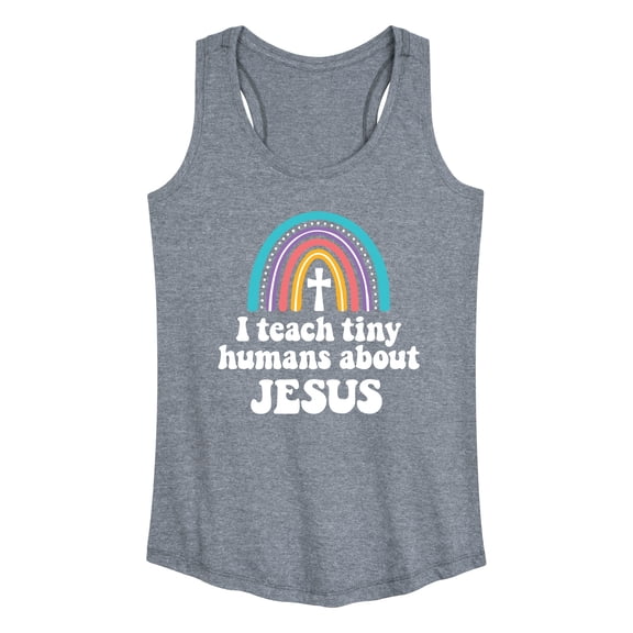 Instant Message - Teach About Jesus - Women's Racerback Tank Top
