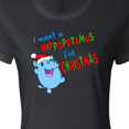 thumbnail image 4 of Inktastic I Want a Hippopotamus For Christmas Cute Stuffed Hippo Women's T-Shirt, 4 of 5