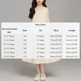 thumbnail image 3 of Agkizg Girls Summer Dress Plaid Sleeveless Round Neck Loose Fitting A-line Casual Comfortable Dress,Sizes 11-12 Years, 3 of 5
