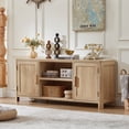 thumbnail image 4 of Joaxswe Farmhouse TV Stand for 65 inch TVs, Rustic Entertainment Center TV Cabinet Stands, Wooden Media Console Cabinet for Living Room, Bedroom, 4 of 11