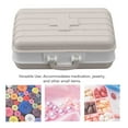 thumbnail image 3 of Mini Vitamin Organizer, Plastic Medicine Box, Medicine Case Tight Sealing Pill Organizer Portable 6 Compartments Daily Medicine Case Container for Pocket Travel, 3 of 7