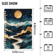 thumbnail image 2 of FORMRS 1-Subject Spiral Notebook 8" x 5" College Ruled 60 Refillable Sheet A5 Hard Cover, Green Mountains, 2 of 7