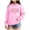 Pink, variant on mgoYE Girl's Cute Graphic Crewneck Sweatshirt Long Sleeve Drop Shoulder Pullover Shirt Tops(Grey,3-4 Years)