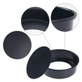 thumbnail image 3 of REGALWOVEN Baking Sheet Pan Set of 3, Cookie Sheets for Oven Cooking, Warp Resistant Round Cake Pan, Thick Sheet Pans for Baking, Roasting Black 8.7*8.7*2.6in, 3 of 6