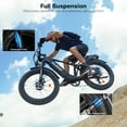thumbnail image 5 of Dual Motors AWD 2600W Electric Bike for Adult 26'', UL2849 48V 30/60AH Removable Battery E-mountain bike 4.0 Fat Tire up to 32MPH Long Range Off-road Ebike Beach Dual Hydraulic&Brakes E-Bicycle, 5 of 10