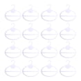 thumbnail image 1 of Wosthever Colgador de corbatas de amplia aplicación ABS de 20 piezas para tienda de ropa, larga vida útil y estante para bufandas de línea Almacenamiento y organización del hogar blanco, 1 of 6