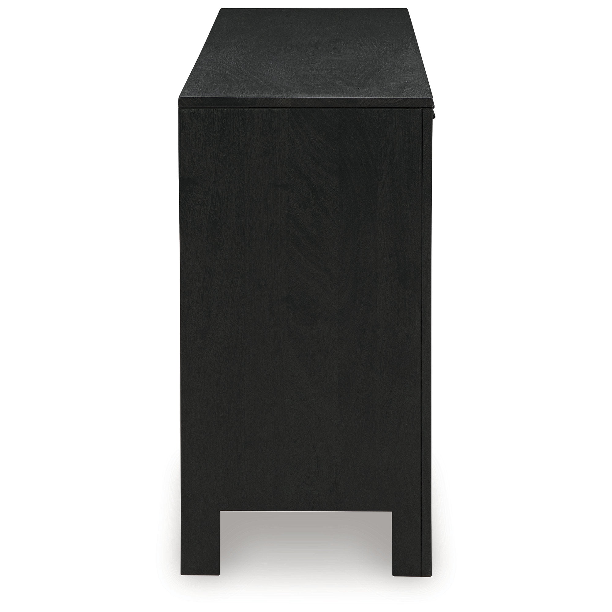 Signature Design by Ashley Cliffiings 4 Door Accent Storage Cabinet with 2 Shelves, Black