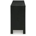 thumbnail image 6 of Signature Design by Ashley Cliffiings 4 Door Accent Storage Cabinet with 2 Shelves, Black, 6 of 9