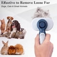thumbnail image 2 of Self Cleaning Slicker Brush,Deshedding Grooming Tool with Release Button for Dog & Cat,Suitable for Shedding Long/Short Hair, 2 of 7