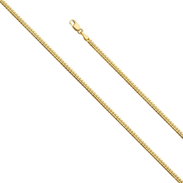 Dimaya Fine Jewelry 14K Yellow Gold 2.6-mm Miami Cuban Chain