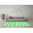 thumbnail image 3 of Ahgly Company Indoor Rectangle Solid Emerald Green Modern Area Rugs, 2' x 4', 3 of 4
