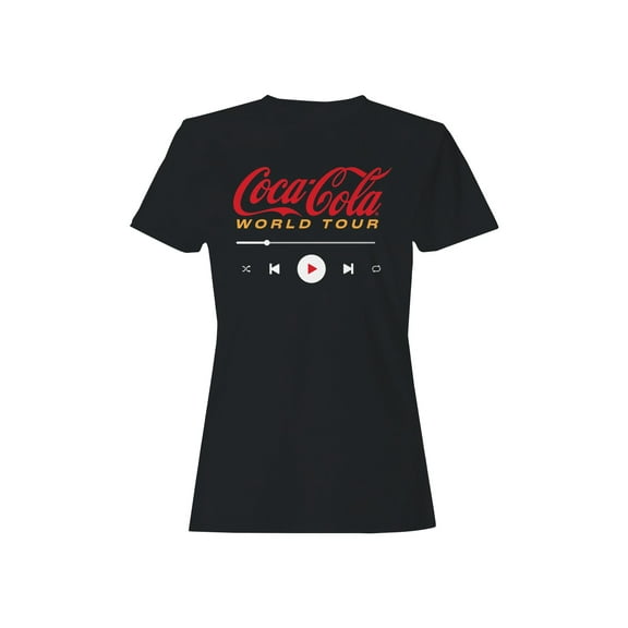 Officially Licensed Coca Cola Coca-Cola World Tour Music Theme Women's T-shirt