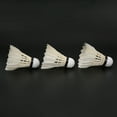 thumbnail image 4 of Atrenamiento 3pcs bádminton shuttlecocks shuttlecocks plumas de pato bolas de atrenamiento a prueba de viento para el sportswite al aire libre, 4 of 7