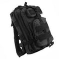 thumbnail image 4 of Mochila pequeña para senderismo, para exteriores, trekking, acampada, para hombre, de combate, de viaje, de 20 a 35 l (negra), 4 of 5