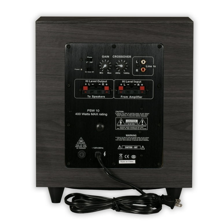 Down firing powered best sale subwoofer