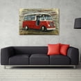 thumbnail image 4 of Empire Art Direct  Red Bus Hand Painted Primo Mixed Media Iron Wall Sculpture 3D Metal Wall Art - 48 x 32 in., 4 of 9