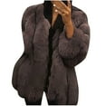 thumbnail image 1 of WREESH Women Plus Size Winter Warm Loose Plush Jacket Coat, 1 of 3