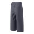 CIAKGIAF Men Pants Ice Silk Drawstring Capris Pants, Fashion Joggers ...