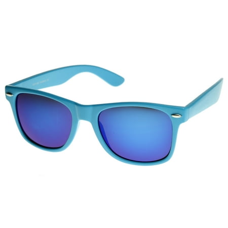 MLC Eyewear 'Abary' Retro Horn Rimmed Fashion Sunglasses in Blue