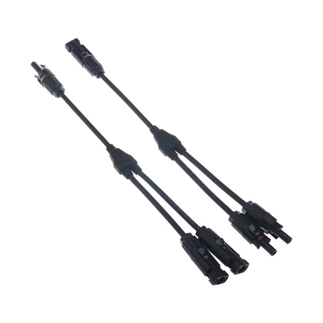 Par de conectores Y Rama 1 a 2 Cable adaptador paralelo Leyfeng conector